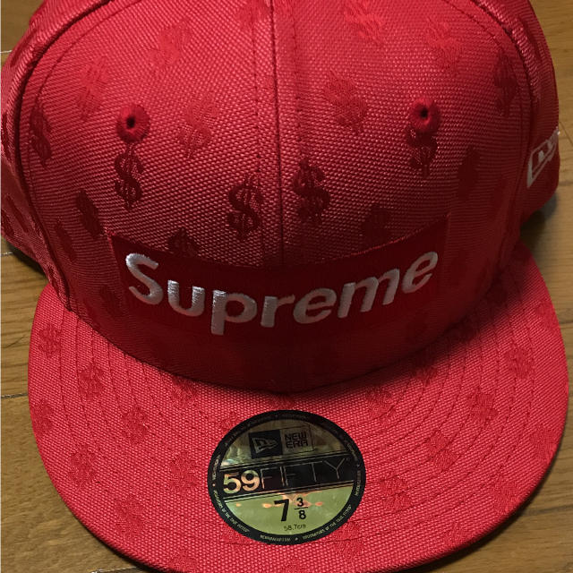 supreme newera ニューエラ 7 3/8キャップ