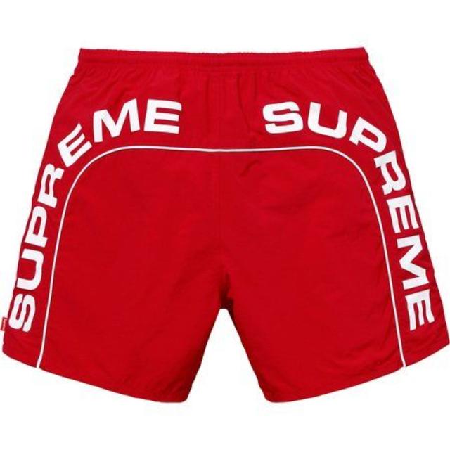 Supreme(シュプリーム)のXLサイズ Supreme Arc Logo Water Short　Red メンズの水着/浴衣(水着)の商品写真