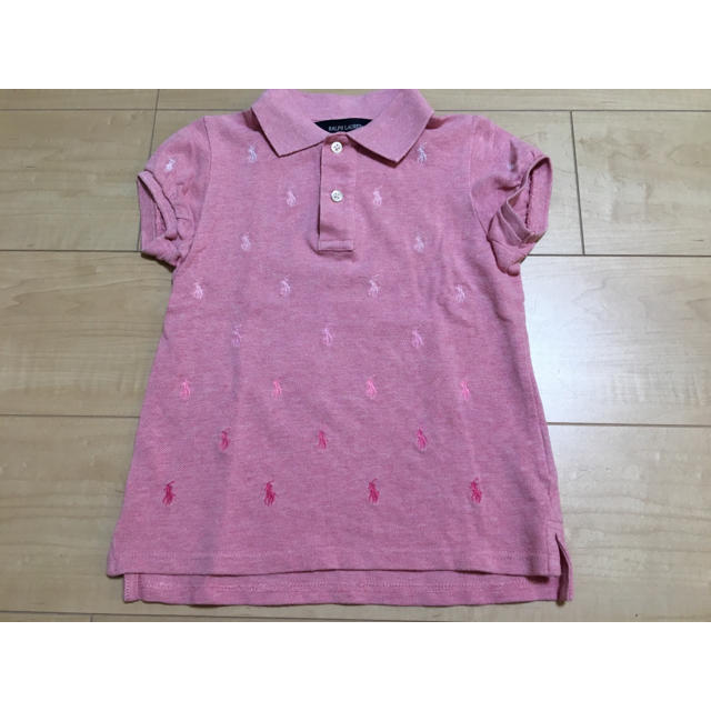 POLO RALPH LAUREN(ポロラルフローレン)のポロラルフローレン 総柄ポロシャツ キッズ/ベビー/マタニティのキッズ服女の子用(90cm~)(Tシャツ/カットソー)の商品写真