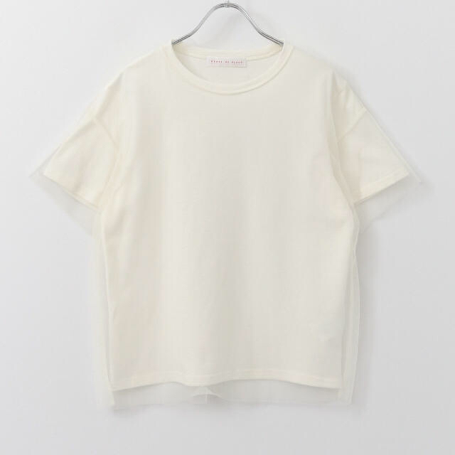 SENSE OF PLACE by URBAN RESEARCH(センスオブプレイスバイアーバンリサーチ)の新品チュールレイヤードTシャツ レディースのトップス(Tシャツ(半袖/袖なし))の商品写真