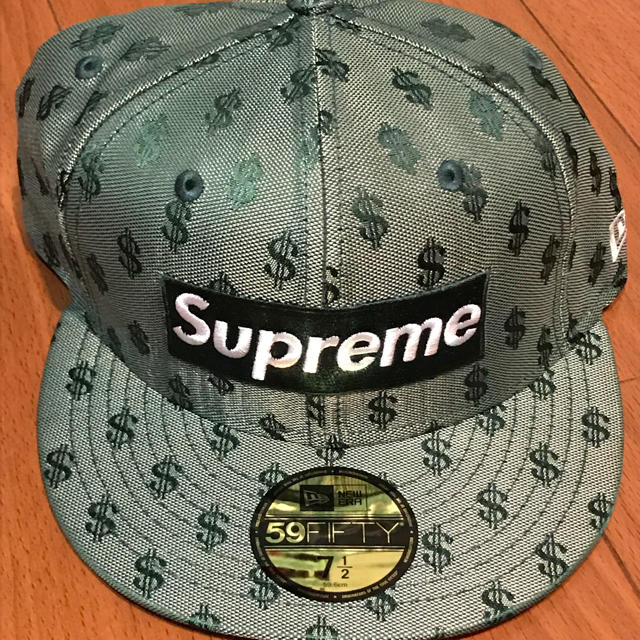 SUPREME NEW ERA Monogram グリーン 7 1/2 新品キャップ