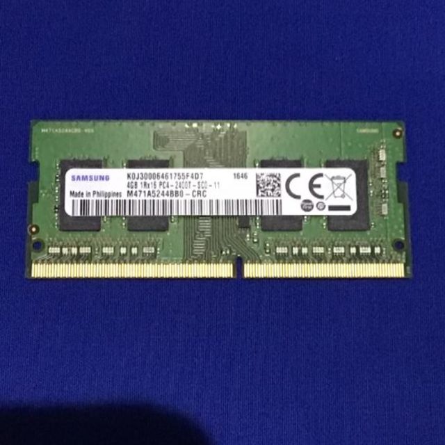 SAMSUNG(サムスン)のSAMSUNG ノート用 4GB DDR4 PC4-2400T SA0-11 スマホ/家電/カメラのPC/タブレット(PC周辺機器)の商品写真