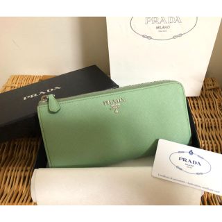 PRADA - 正規 美品 PRADA プラダ 長財布 /ギャランティーカード付の ...