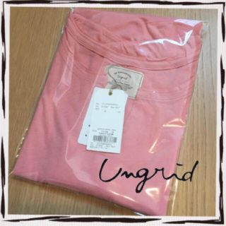 アングリッド(Ungrid)のラス1【新品】ネックカットハーフスリーブtee(Tシャツ(半袖/袖なし))