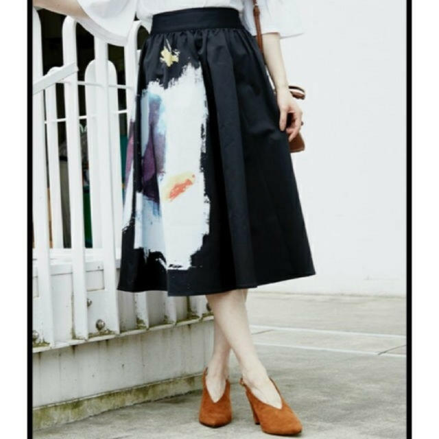 CLAIRE FLARE SKIRTロングスカート