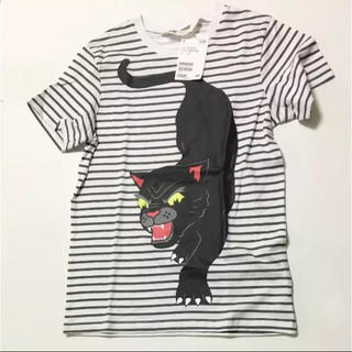 エイチアンドエム(H&M)のH&M ボーダーTシャツ   6-8Y 新品タグ付き(Tシャツ/カットソー)