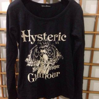 ヒステリックグラマー(HYSTERIC GLAMOUR)のヒステリックグラマー カットソー 黒(カットソー(長袖/七分))