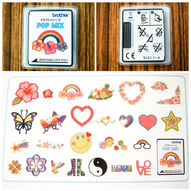 ブラザー刺繍カード「POP MIX ポップミックス」ミシン用刺しゅうカード