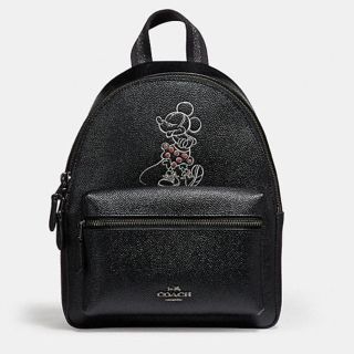 コーチ(COACH)の♡新品♡コーチ ミニ チャーリー バックパック ウィズ ミニーマウス モチーフ(リュック/バックパック)