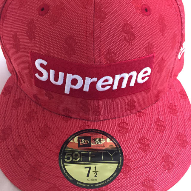 712色送料込 7 1/2 Monogram Box Logo New Era レッド