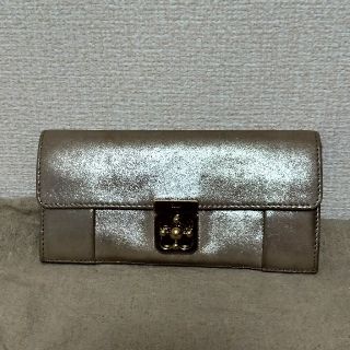 クロエ Chloe エルシー 美品 ピンクゴールド レザー 長財布 - 財布