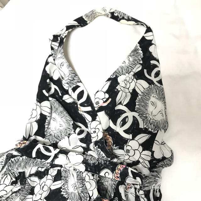 CHANEL シャネル★アイコンプリント リゾートドレス セクシー ワンピース 1