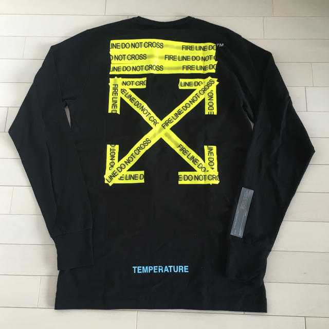 新品OFF-WHITE オフホワイト Tシャツ 長袖 黑