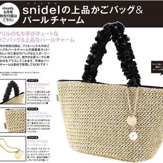 スナイデル(SNIDEL)のsnidel バッグ   steady 2017年 6月号 付録(ハンドバッグ)