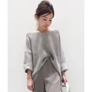 アパルトモンドゥーズィエムクラス(L'Appartement DEUXIEME CLASSE)の未使用 L'Appartement Garther Stich KNIT グレー(ニット/セーター)