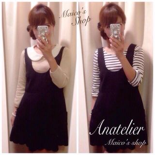 アナトリエ(anatelier)のanatelier♡スカラップワンピース(ミニワンピース)