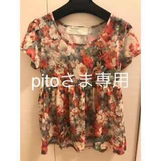 フーズフーチコ(who's who Chico)の花柄Tシャツ フーズフーチコ(Tシャツ(半袖/袖なし))