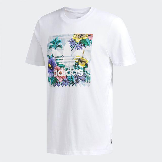 adidas(アディダス)のXS【新品/即日発送OK】adidas オリジナルス Tシャツ フローラル 白 メンズのトップス(Tシャツ/カットソー(半袖/袖なし))の商品写真