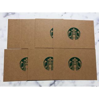 スターバックスコーヒー(Starbucks Coffee)の送料込み！未使用✨スタバ メッセージカード7枚(カード/レター/ラッピング)