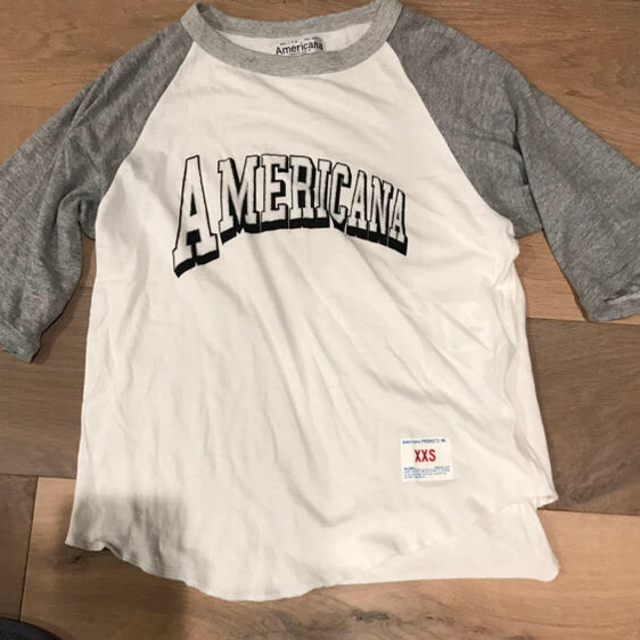 AMERICANA(アメリカーナ)のアメリカーナ  ラグラン Tシャツ  グレー  レディースのトップス(Tシャツ(半袖/袖なし))の商品写真