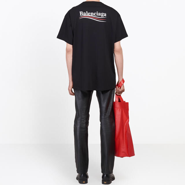 トップス18ss balenciaga  キャンペーンロゴtシャツ