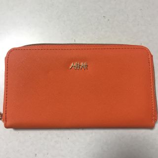 アーカー(AHKAH)のAHKAH オレンジ 長財布 (財布)