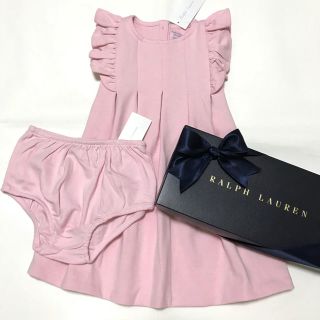 ラルフローレン(Ralph Lauren)の2018新作♡新品✨ショルダーフリル BABYドレス ワンピース 24M/90(ワンピース)