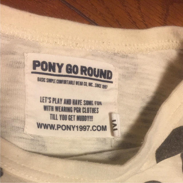 PONY GO ROUND(ポニーゴーラウンド)のゆうさんのポニーゴーラウンド Tシャツ 110㎝くらい キッズ/ベビー/マタニティのキッズ服男の子用(90cm~)(Tシャツ/カットソー)の商品写真