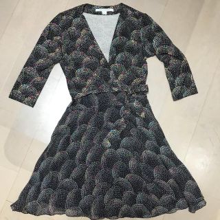 ダイアンフォンファステンバーグ(DIANE von FURSTENBERG)のダイアン★シフォンカシュクールワンピース(ひざ丈ワンピース)