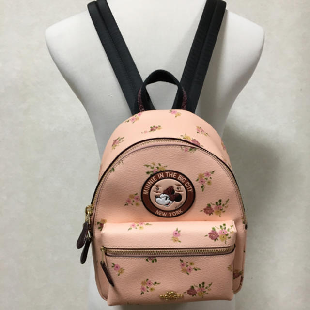 ☆新品☆ コーチミニ チャーリー バックパック フローラル アンド ミニーマウス