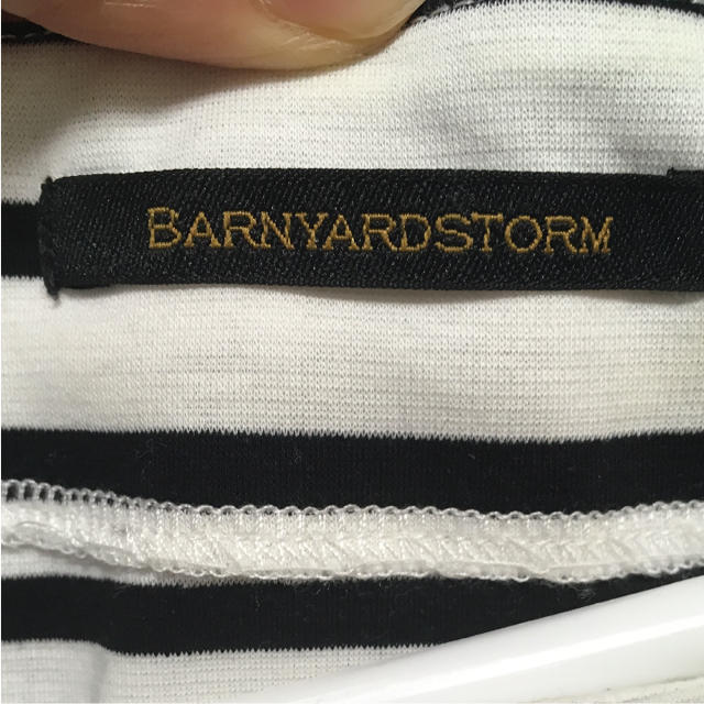 BARNYARDSTORM(バンヤードストーム)の【値下げ】バンヤードストーム  ボーダーカットソー レディースのトップス(カットソー(半袖/袖なし))の商品写真