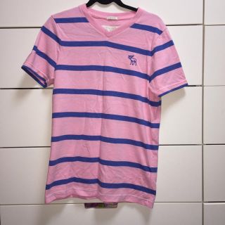 アバクロンビーアンドフィッチ(Abercrombie&Fitch)の本日最終日 muscle アバクロ ピンク ボーダー Tシャツ (Tシャツ(半袖/袖なし))