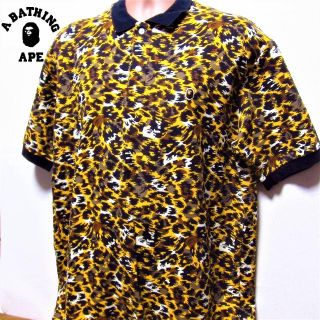 アベイシングエイプ(A BATHING APE)の★ビッグサイズ★アベイシングエイプ◆エイプカモ柄ポロシャツ(ポロシャツ)