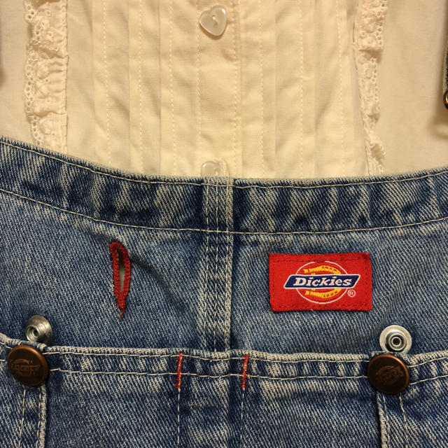 Dickies(ディッキーズ)のvintageディッキーズデニムサロペット レディースのパンツ(サロペット/オーバーオール)の商品写真