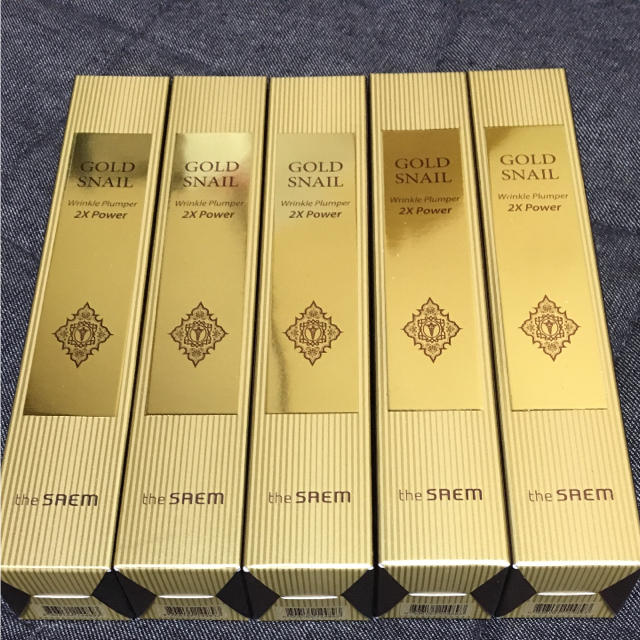 The SAEM Gold Snail Wrinkle Plumper 5本