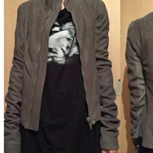 Rick Owens - 【クロクロ】Rick Owensグレーレザージャケット