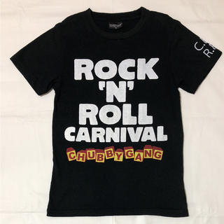 チャビーギャング(CHUBBYGANG)のチャビーギャング 両面プリント Tシャツ 150 黒(Tシャツ/カットソー)