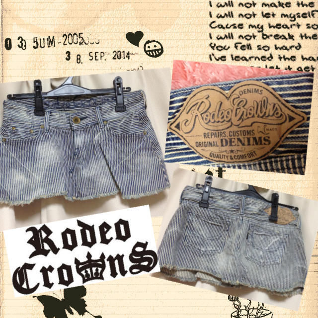 RODEO CROWNS(ロデオクラウンズ)のRODEO♡デニムスカート レディースのスカート(ミニスカート)の商品写真