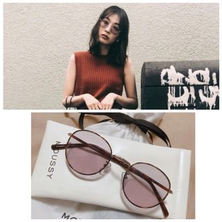 マウジー(moussy)のCOLOR CIRCLE EYEWEAR 🕶 パープル サングラス 今季 人気(サングラス/メガネ)