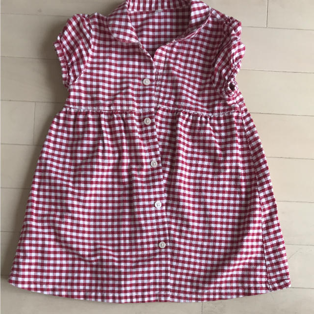 MUJI (無印良品)(ムジルシリョウヒン)の無印キッズワンピース キッズ/ベビー/マタニティのキッズ服女の子用(90cm~)(ワンピース)の商品写真