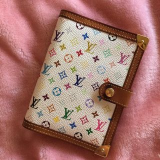 ルイヴィトン(LOUIS VUITTON)のヴィトン 手帳 アジェンダ PM マルチ 白(手帳)