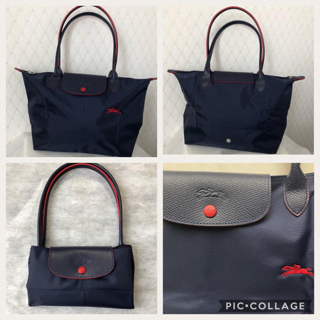 LONGCHAMP(ロンシャン)の新着♡限定♡激レア【70周年記念】Longchamp*肩掛け*S ネイビー レディースのバッグ(トートバッグ)の商品写真