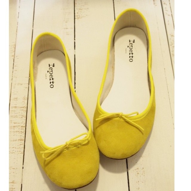 新品★レペット★repetto スウェード Cendrillon ◆イエロー