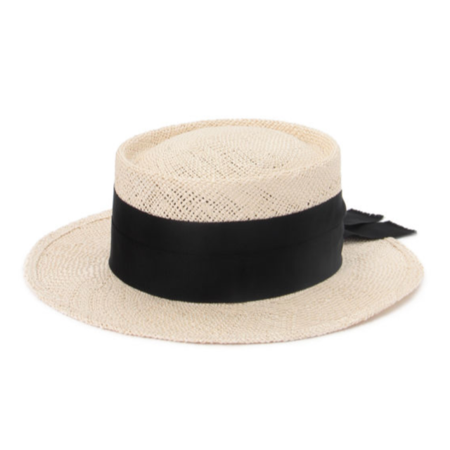 21日まで☆  新品 Chapeau d' O シャポード オー カンカン帽 ☆ レディースの帽子(麦わら帽子/ストローハット)の商品写真