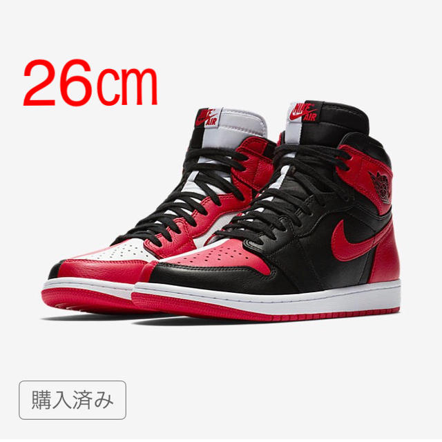 26㎝ NIKE Air Jordan1  HOMAGE TO HOME