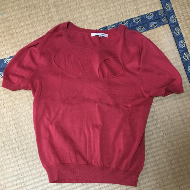 CARVEN(カルヴェン)のカルヴェン 半袖ニット レディースのトップス(Tシャツ(半袖/袖なし))の商品写真
