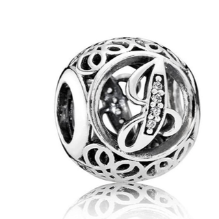 PANDORA Vintage J ペンダント チャーム(チャーム)