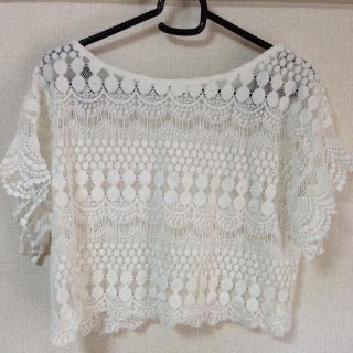 ロペ(ROPE’)の総レース ショート トップス(カットソー(半袖/袖なし))