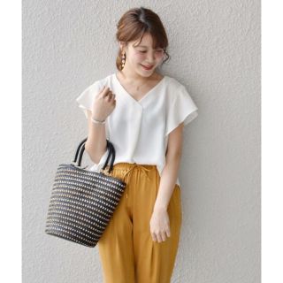 シップスフォーウィメン(SHIPS for women)の2017SS SHIPS for women　フレアスリーブVネックブラウス(シャツ/ブラウス(半袖/袖なし))