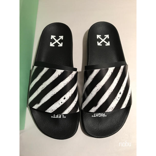 OFF-WHITE(オフホワイト)の新品 【 OFF-WHITE 】 OFF SPRAY SLIDER 【 41 】 メンズの靴/シューズ(サンダル)の商品写真